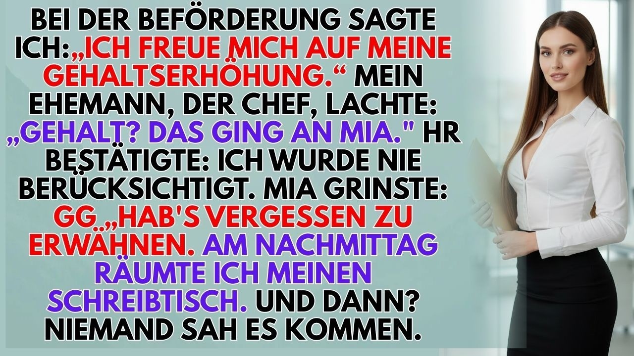 Bei Der Beförderung Erwartete Ich Meine Gehaltserhöhung – Doch Mein Chef Gab Mia Den Luxusplatz