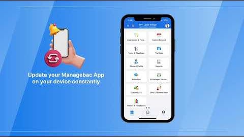 Video Tutorial How to Use SPH Managebac App on mobile phone