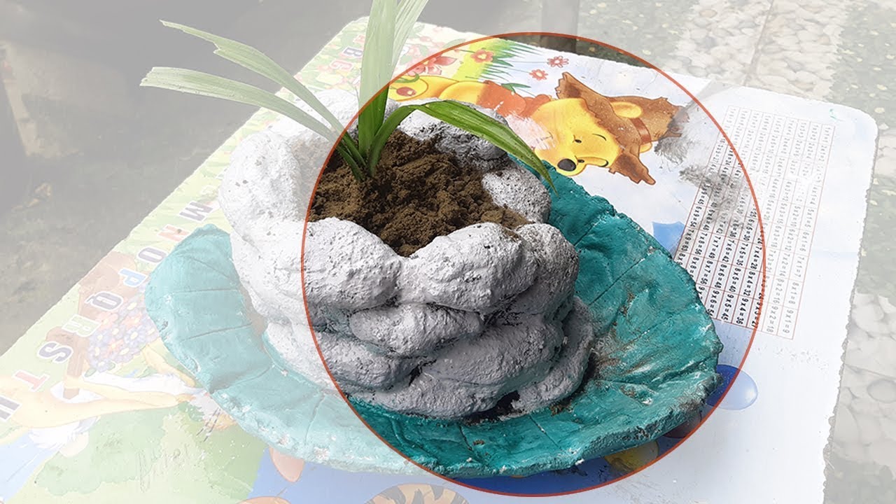 DIY - Simple Cement Craft Ideas 2020 - How to Make Cement Flower Pot