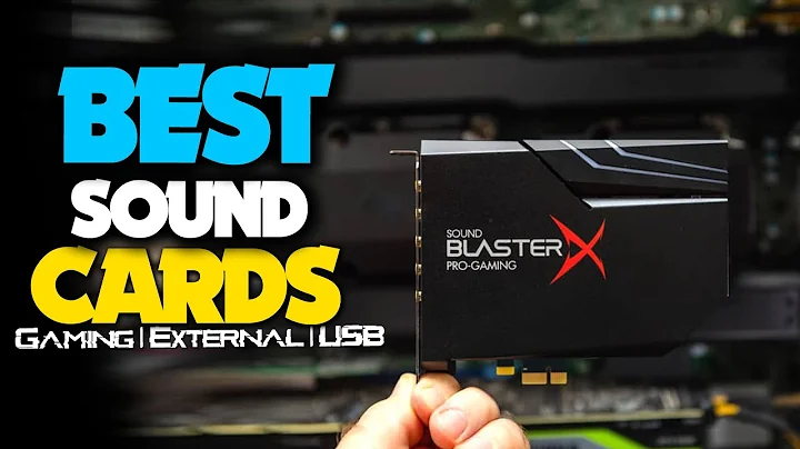 Top 3 Best Sound Card in 2022 [For PC, Gaming, External, USB]