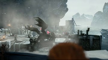 Unreal Engine 4 Dragon fight scene