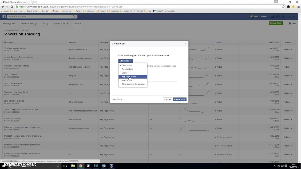 How to Create a Tracking Pixel in Facebook Ads Mananager - YouTube