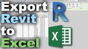 How to Export Schedules from Revit to Excel Tutorial