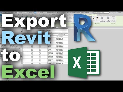 How to Export Schedules from Revit to Excel Tutorial
