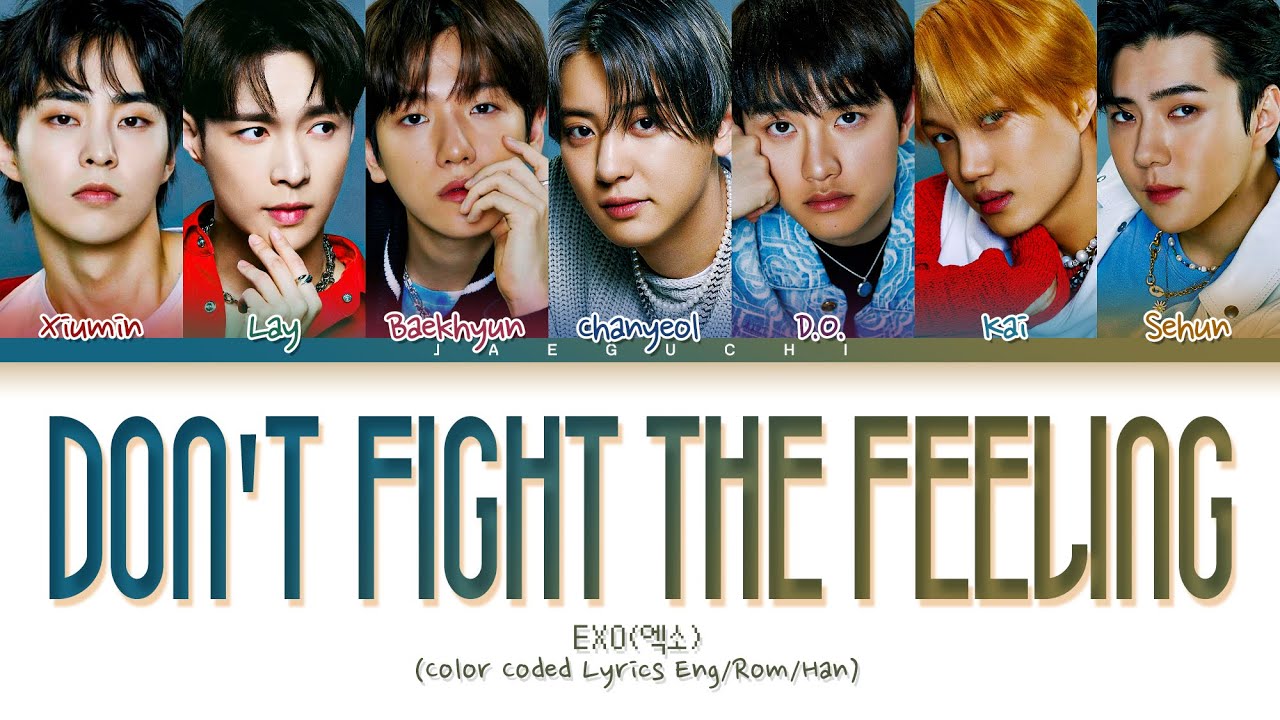 EXO Dont fight the feeling lyrics  Dont fight the feeling  Color Coded Lyrics