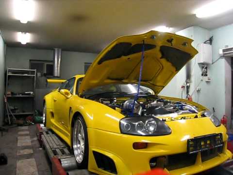 Yellow Supra At The Dyno 700 Hp At 16psi Youtube