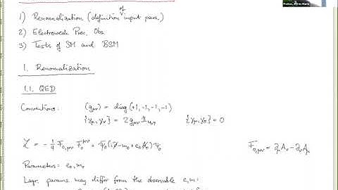 Ayres Freitas Lecture 1 on The Standard Model of Particle Physics incl precision EW