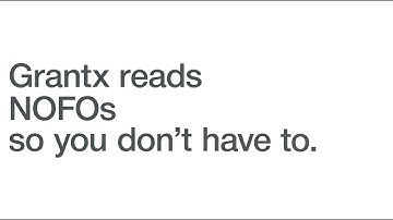 Grantx Launch Feature - Talk to NOFO