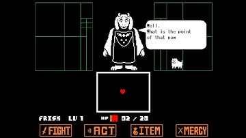 UNDERTALE - What happens when Toriel kills you on hard mode! + ending