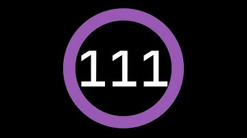 111-Second Countdown Timer - Dark Background + Circular Progress Bar + Ending Sound
