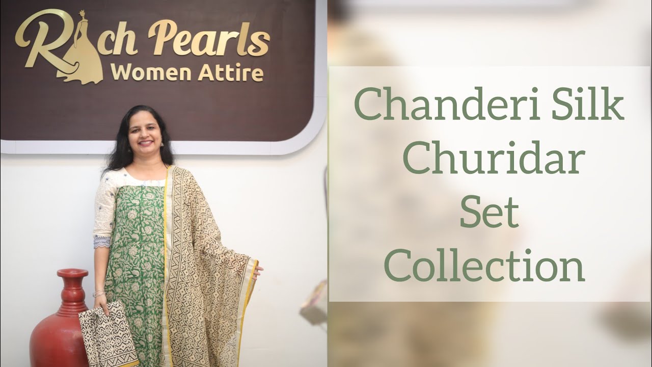 Chanderi Silk Churidar Set Collection | Graceful Designs for Every ...