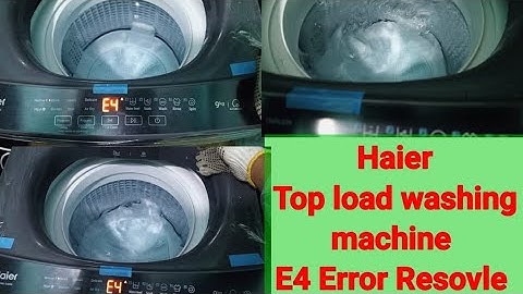 Haier Top load washing machine E4 Error fix. Haier top load washing machine E4 error reset.#haier