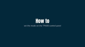 How to set the mode on the Balboa TP600 control panel