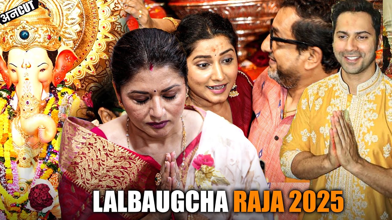 UNCUT - Lalbaugcha Raja 2025 | Varun Dhawan, Bhagyashree, Ekta Kapoor, Gauri Kulkarni