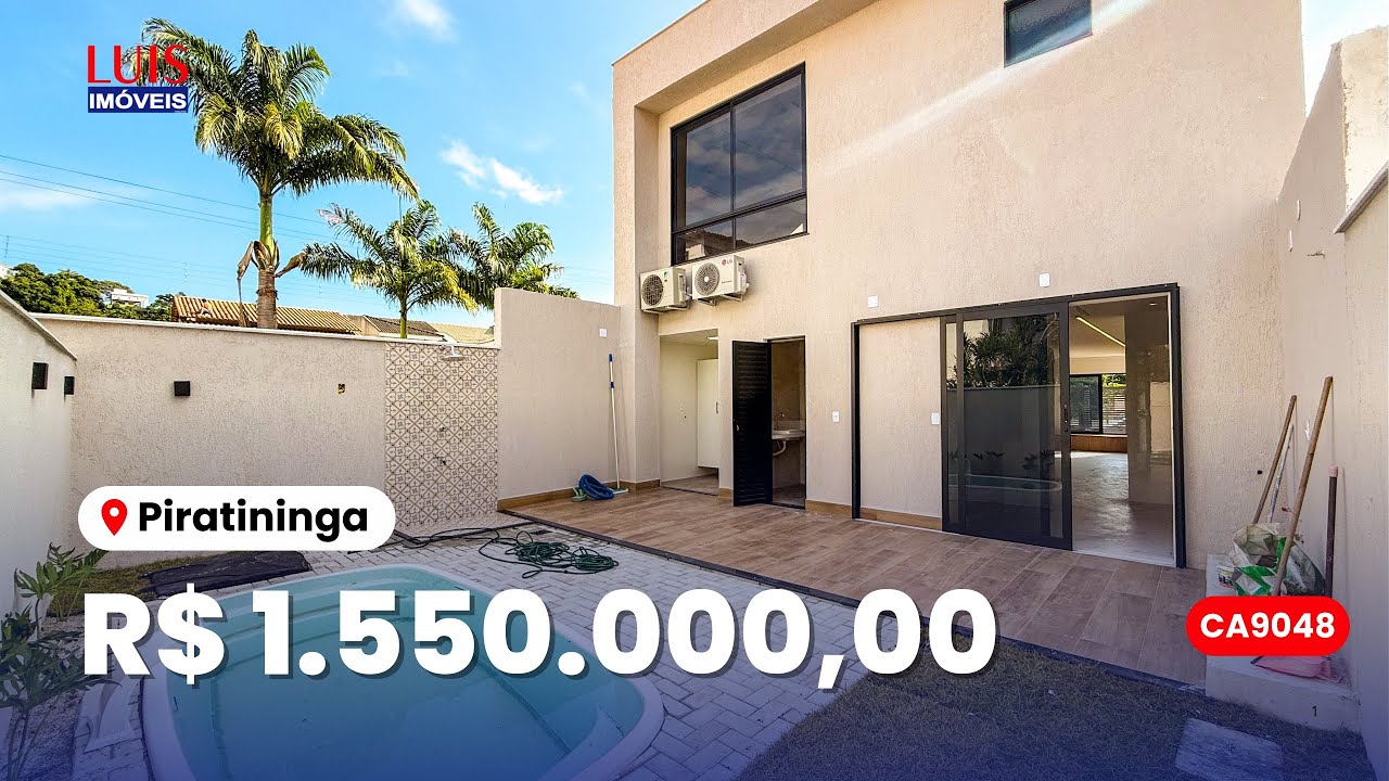 PROJETO MODERNO, ACABAMENTO DE ALTÍSSIMO PADRÃO INTEGRANDO ELEGÂNCIA E CONFORTO (CA9048)