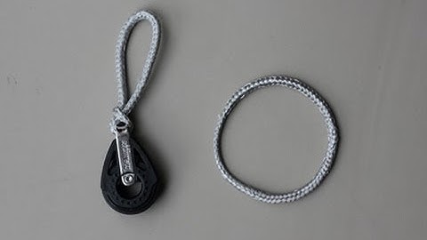 How to splice a Dyneema loop