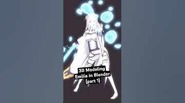 How I 3D Model Anime Girls in Blender  #vrchat #blender  #anime #blendertutorial #vtuber #art