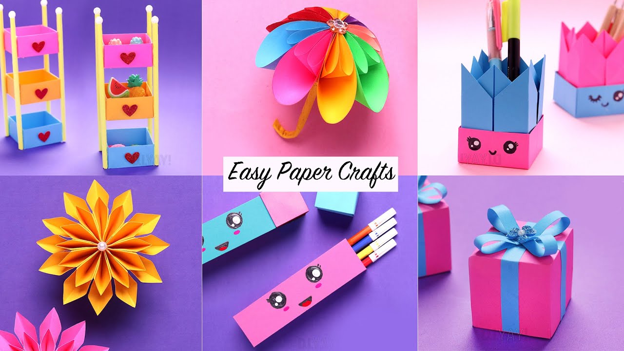 Easy Paper Craft Ideas | Paper Craft Ideas | Paper Crafts Compilation ...