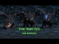 Elder night fury  3d animation loops