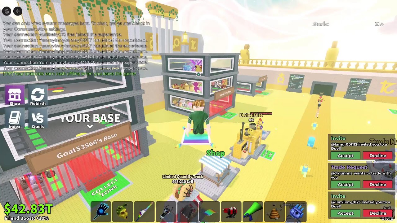 Dueling not trading high value rare brainrots