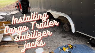 Cargo Trailer Camper Conversion: Installing Stabilizer Jacks by Travel Time with Tim 1,260 views 2 years ago 3 minutes, 47 seconds