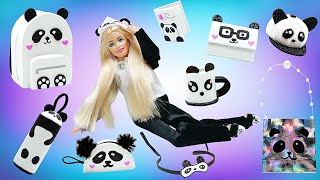 How To Make Kawaii Panda Bear Outfit for Barbie 🐼 BEST DIYs for Dolls screenshot 3