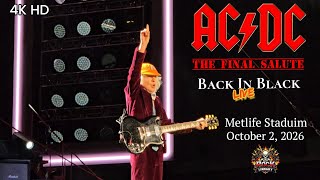 AC/DC - Back In Black - The Final Salute - Metlife Staduim - October 2, 2026