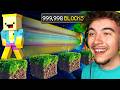 J'ai COURU 1,000,000 Blocs sur Minecraft !
