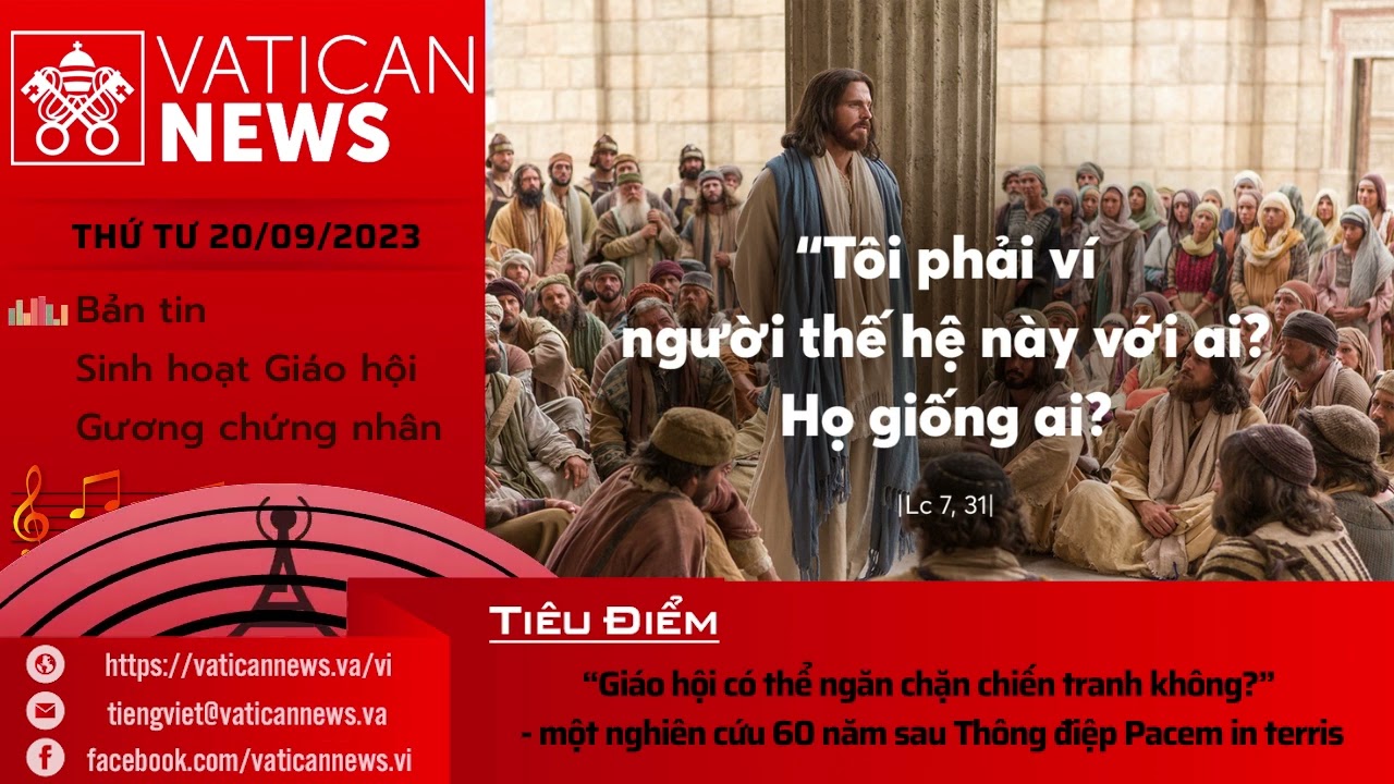 Radio thứ Tư 20/09/2023 - Vatican News Tiếng Việt