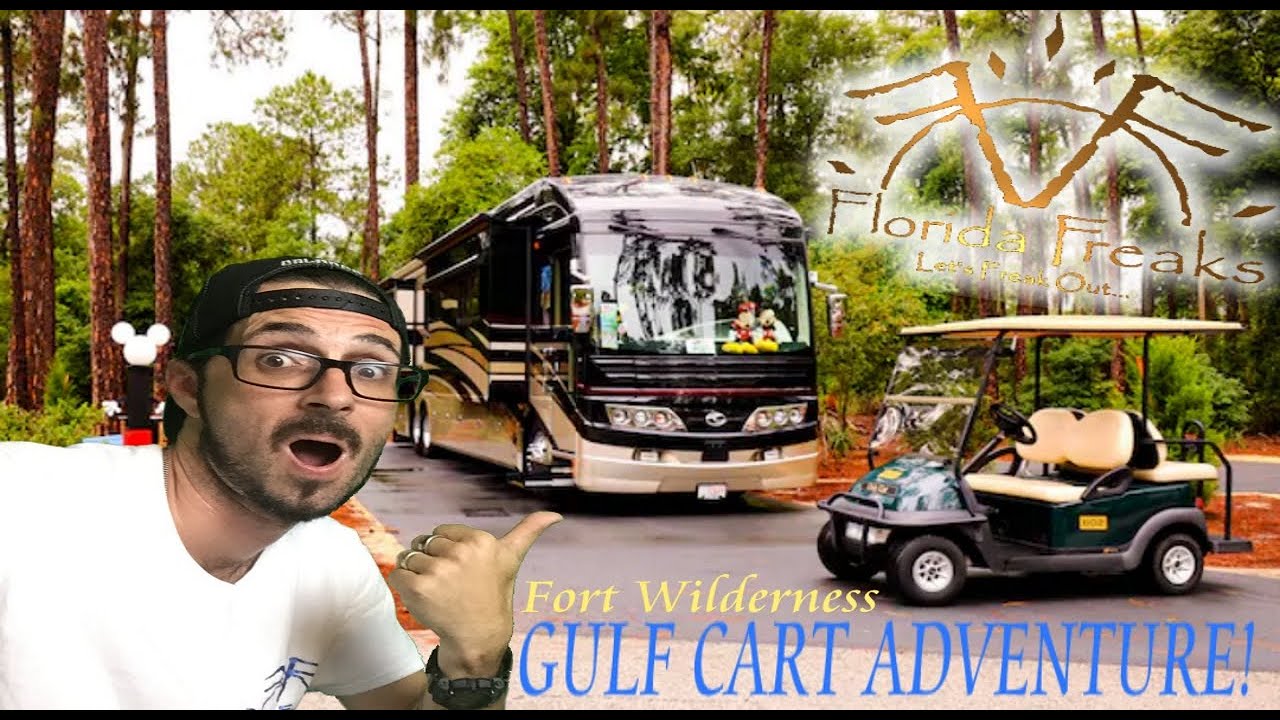 We explored Disney's FORT WILDERNESS RESORT on a GOLF CART!