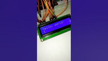 Displaying "Hello, world!" with 16x2 LCD Display and Arduino | #arduino | #lcd