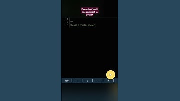 Example of Multi-Line Comment in Python #trending #education #science #coding #fun #tech #viralvideo