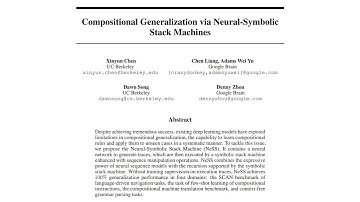 Compositional Generalization via Neural-Symbolic Stack Machines