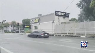 Heavy Sunday rains cause flooding in parts of South Florida