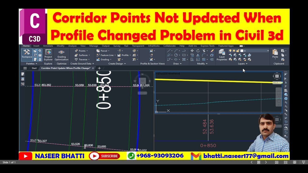 Corridor Points Not Updated When Profile Changed Problem in Civil 3d ...