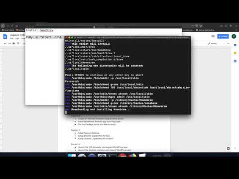 Appium Python Tutorial: How to Install homebrew #8