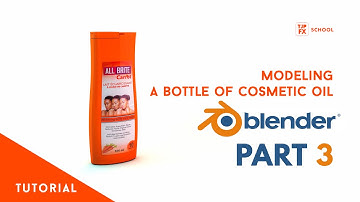 modeling a bottle of cosmetic oil in blender Part 3