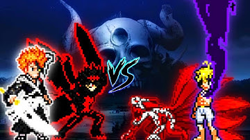 Ichigo TYBW V3 OP & Asta Union Mode V2 VS Naruto OP (all form) & Meliodas TP OP in Jump Force Mugen