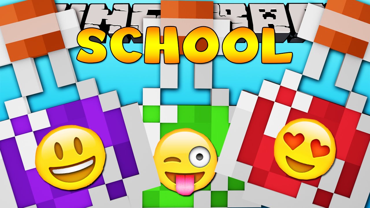 Minecraft School  : FUNNY POTIONS TEST!