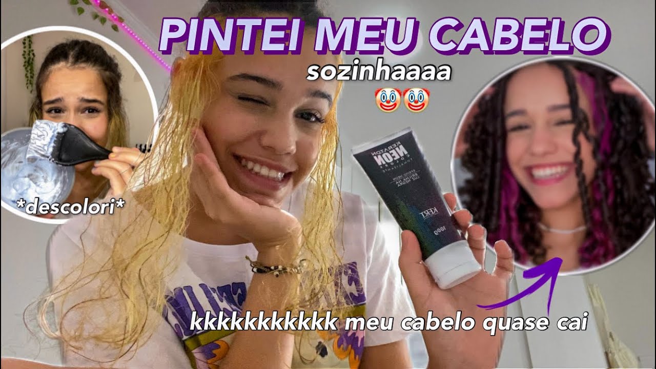 pintei meu cabelo SOZINHA *de novo*✨ ~ quase fiquei careca🤡