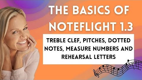 Basics of Noteflight 1.3  Treble Clef, Pitches, Dotted Notes, Measure Numbers and Rehearsal Letters