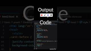Card animation in HTML CSS part 13 #coding #html #css