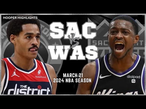 Sacramento Kings vs Washington Wizards Full Game Highlights | Mar 21 | 2024 NBA Season