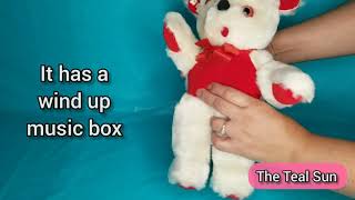 Vintage Musical Teddy Bear | Listen to how the Wind Up Music Box plays | For Sale in my Ebay Store