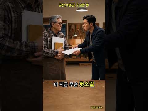 아버지 공방 <strong>보증금</strong> 오천만 원, 아들이 달라고 했습니다