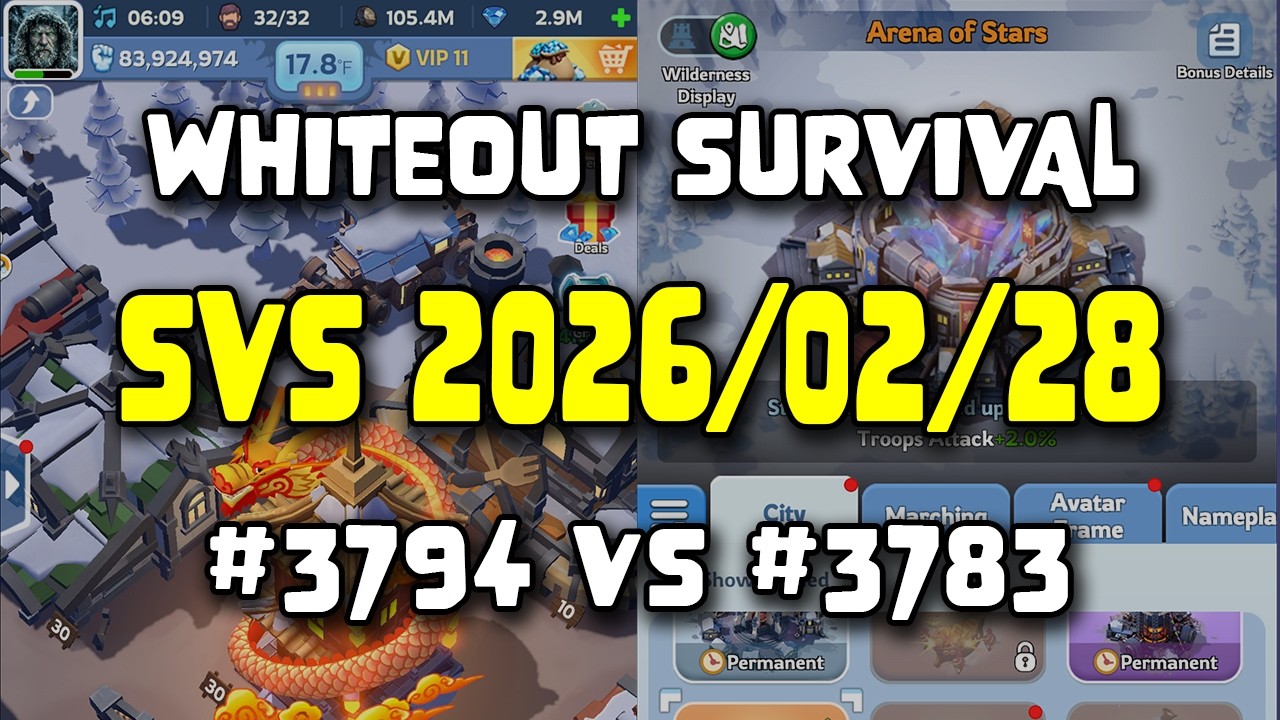 WOS Whale Account - State vs State - Day 84