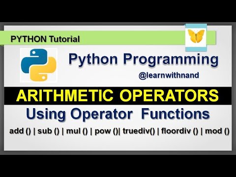 Python Operator Module / In-built Functions - Arithmetic Operators ...