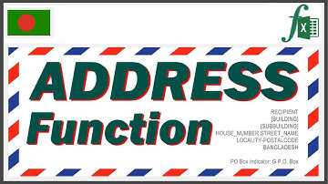 Excel magic trick 74 bangla - ADDRESS Function