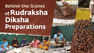 Behind-the-Scenes of Rudraksha Diksha Preparations