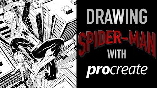 Drawing Spiderman in the Procreate App screenshot 4